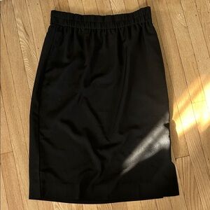J. Crew Classic Black Midi Skirt